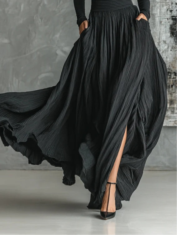 Lucy™ | Turtleneck &amp; Pleated Skirt Set