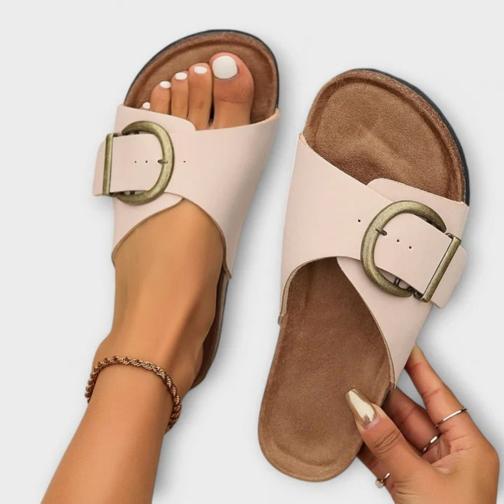 Adalie Fresneau | Buckle Slide Sandals - Image 2