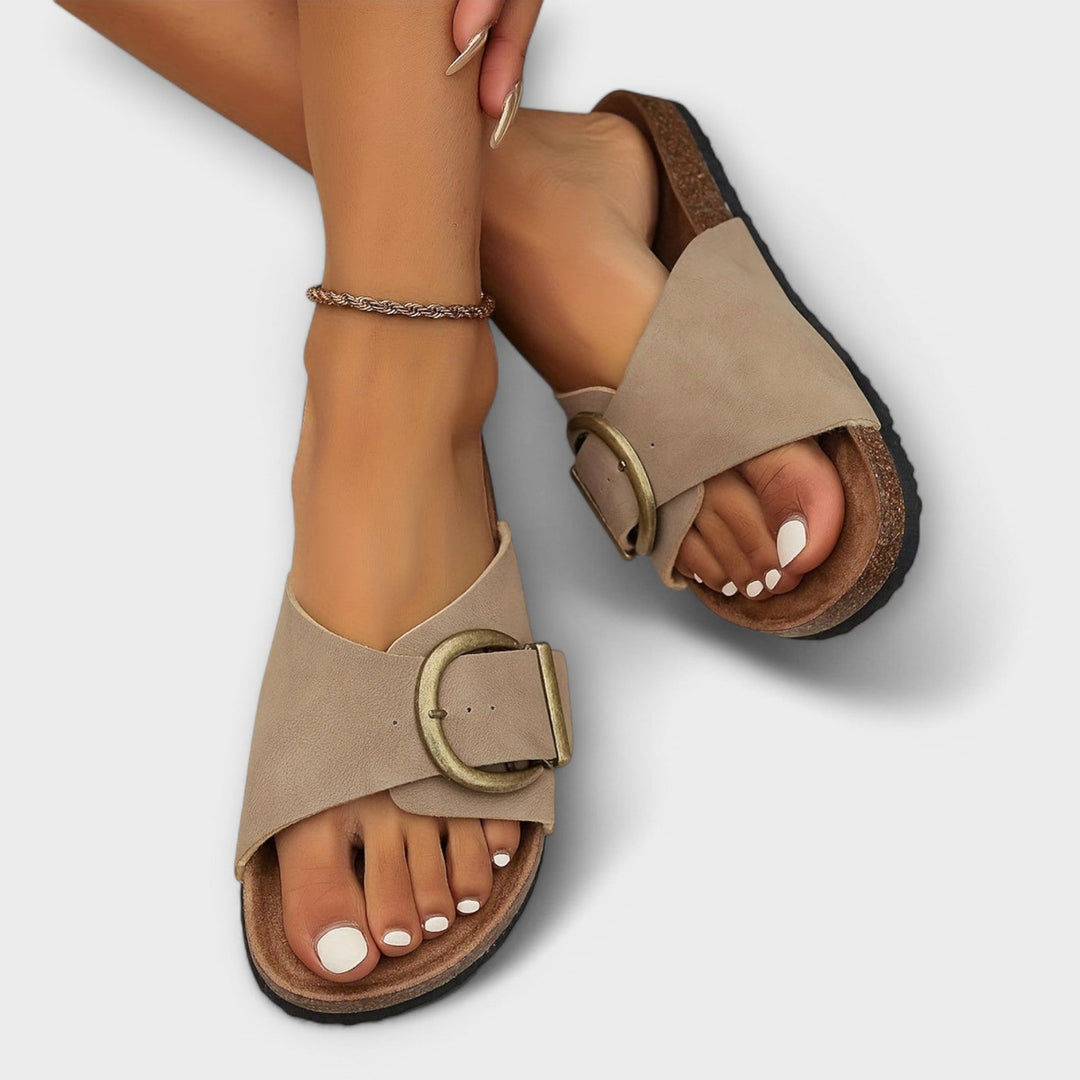 Adalie Fresneau | Buckle Slide Sandals - Image 3