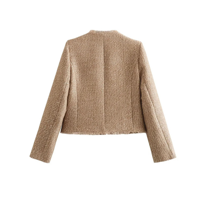 Adeline Fontaine | Frayed-Edge Tweed Jacket - Image 3