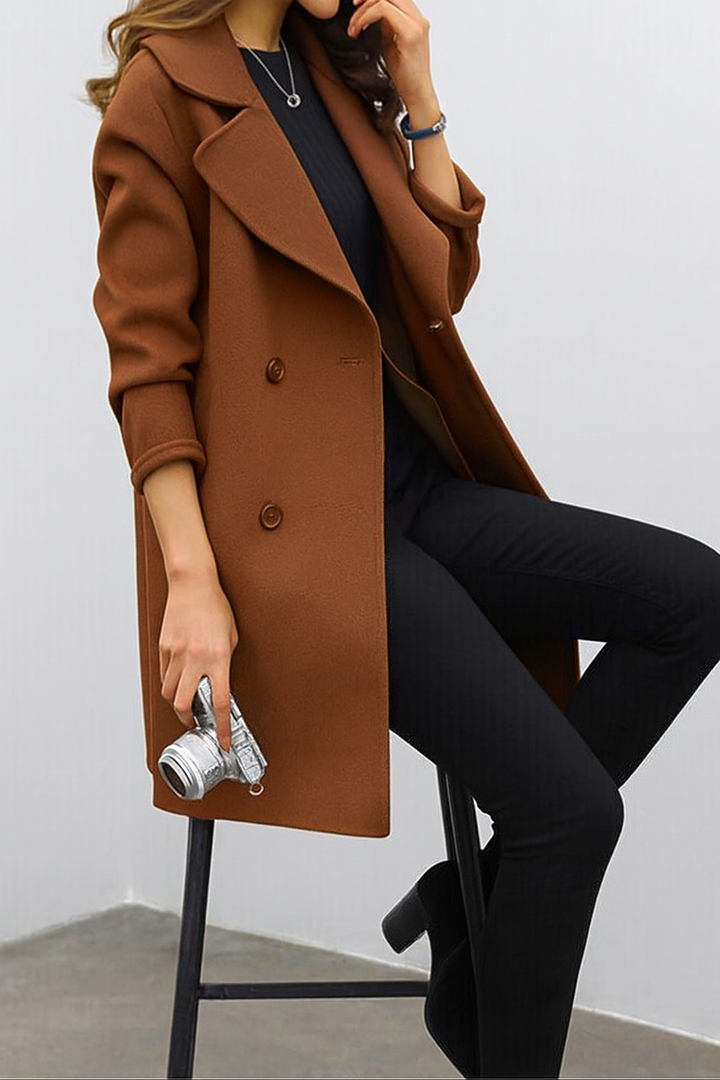 Agathe Lefevre | Double-Breasted Longline Coat - Image 5