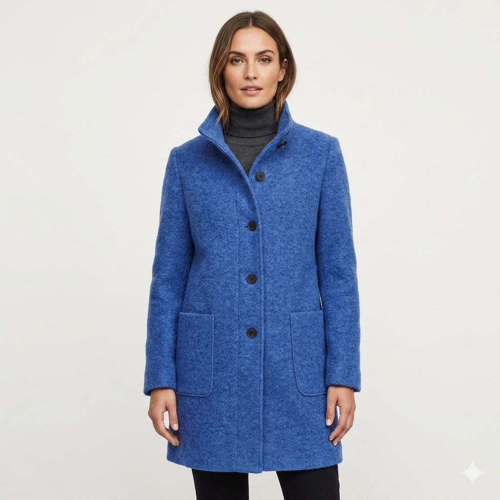 Amandine Choffray | Heathered Wool Button-Front Coat - Image 1