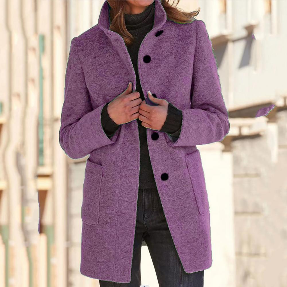 Amandine Choffray | Heathered Wool Button-Front Coat - Image 4