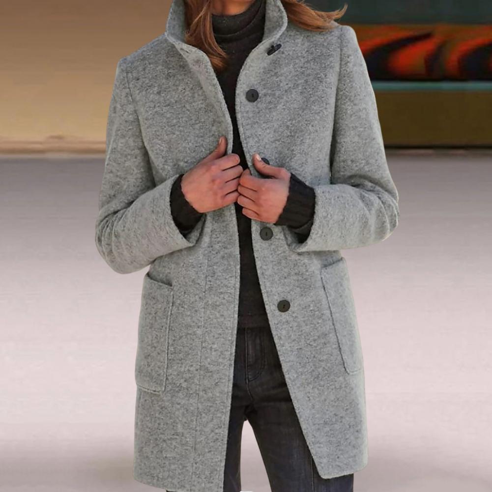 Amandine Choffray | Heathered Wool Button-Front Coat - Image 6