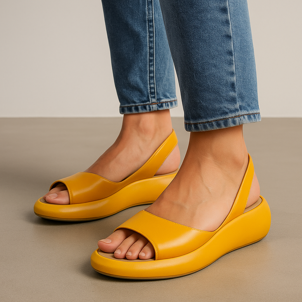 Anouk Marchetti | Cushioned Slingback Wedge Sandals - Image 1