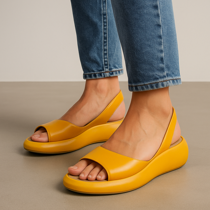 Anouk Marchetti | Cushioned Slingback Wedge Sandals - Image 1