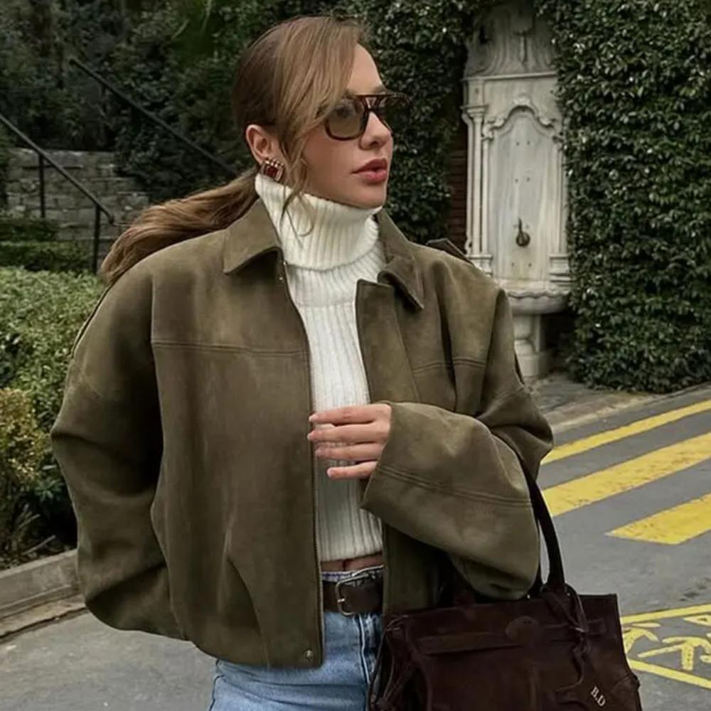 Apolline Renard | Oversized Dropped Shoulder Bomber Jacket - Image 2