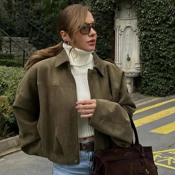 Apolline Renard | Oversized Dropped Shoulder Bomber Jacket - Image 2