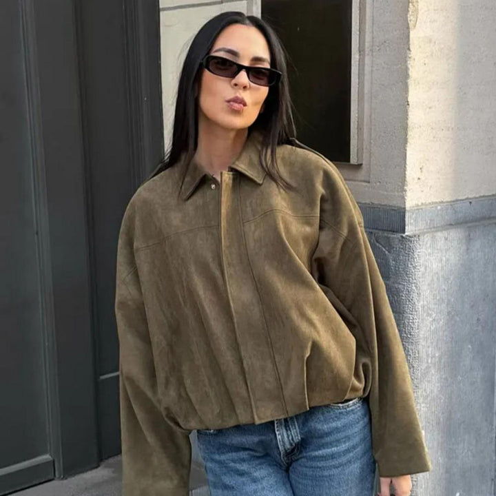 Apolline Renard | Oversized Dropped Shoulder Bomber Jacket - Image 3