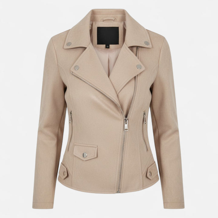 Aurelie Fontan | Slim Suede Moto Jacket - Image 2