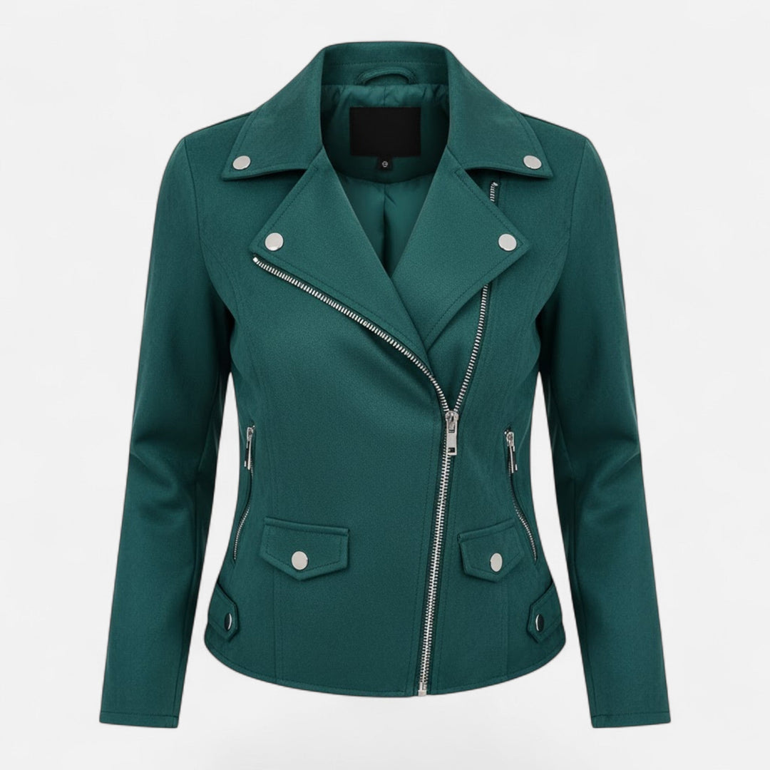 Aurelie Fontan | Slim Suede Moto Jacket - Image 8