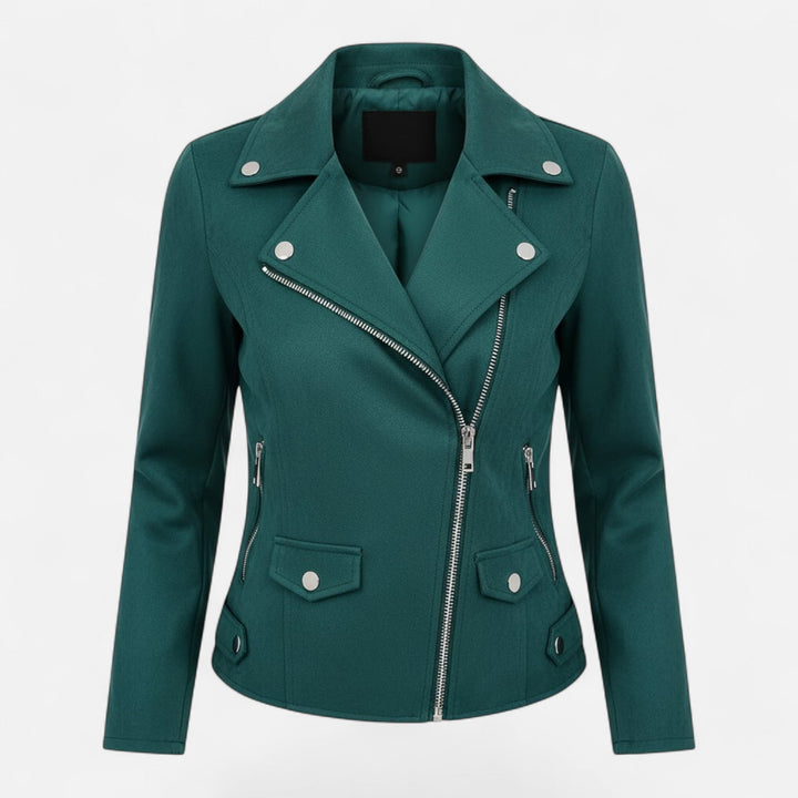 Aurelie Fontan | Slim Suede Moto Jacket - Image 8