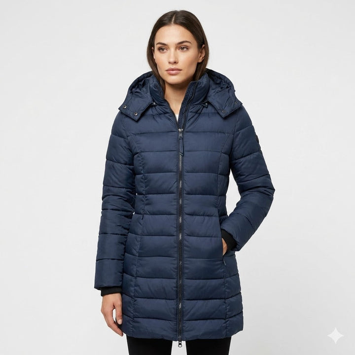 Aurore Delage | Longline Quilted Puffer Coat - Image 1