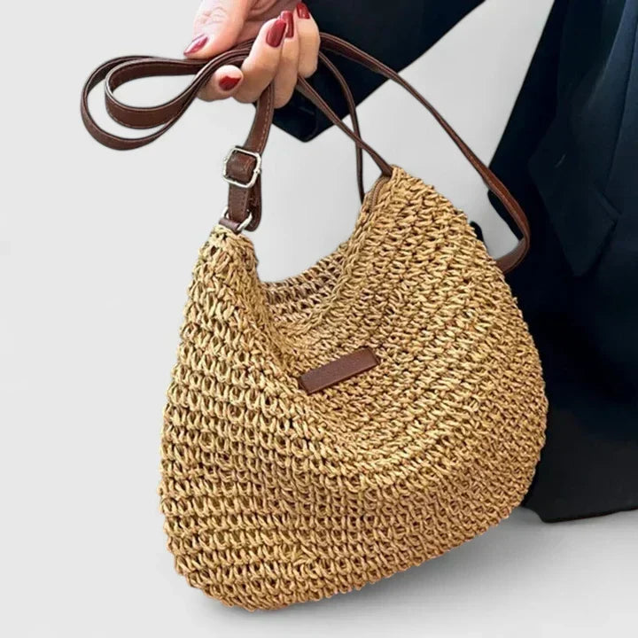 Benedicte Fauchier | Woven Straw Crossbody Bag - Image 3