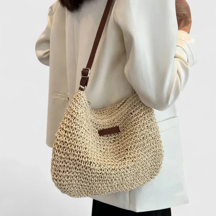 Benedicte Fauchier | Woven Straw Crossbody Bag - Image 4