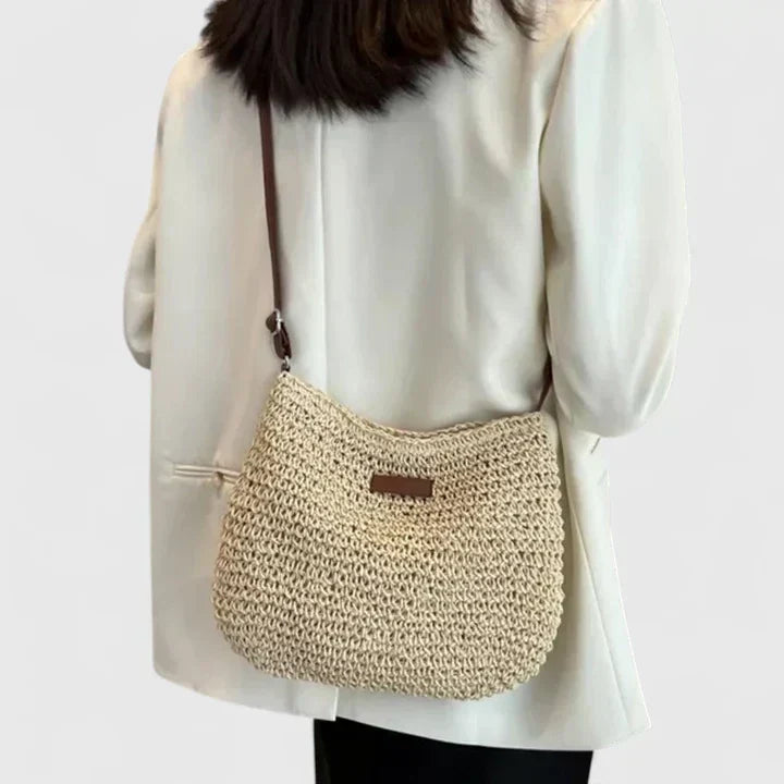 Benedicte Fauchier | Woven Straw Crossbody Bag - Image 5