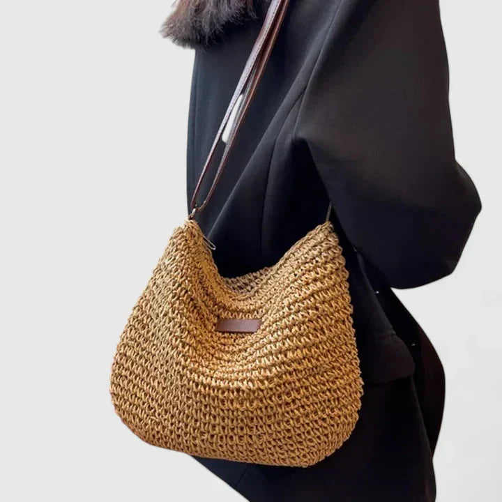 Benedicte Fauchier | Woven Straw Crossbody Bag - Image 6