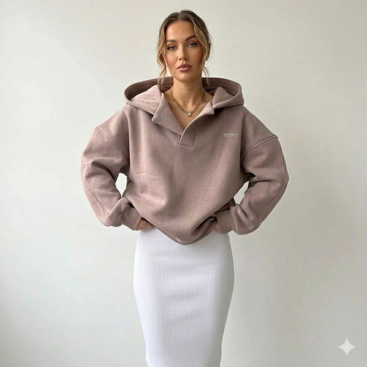 Berthe Lacroix | Oversized Collared Lounge Hoodie - Image 1