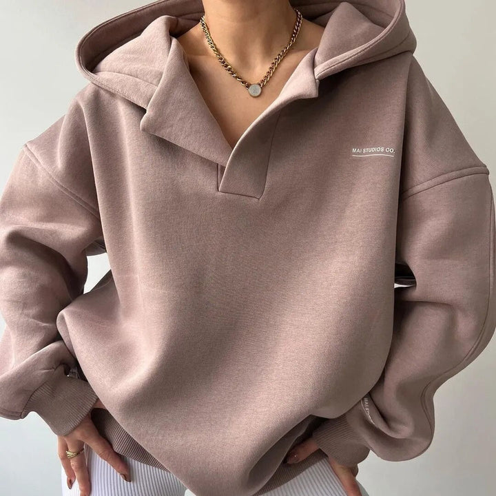 Berthe Lacroix | Oversized Collared Lounge Hoodie - Image 2