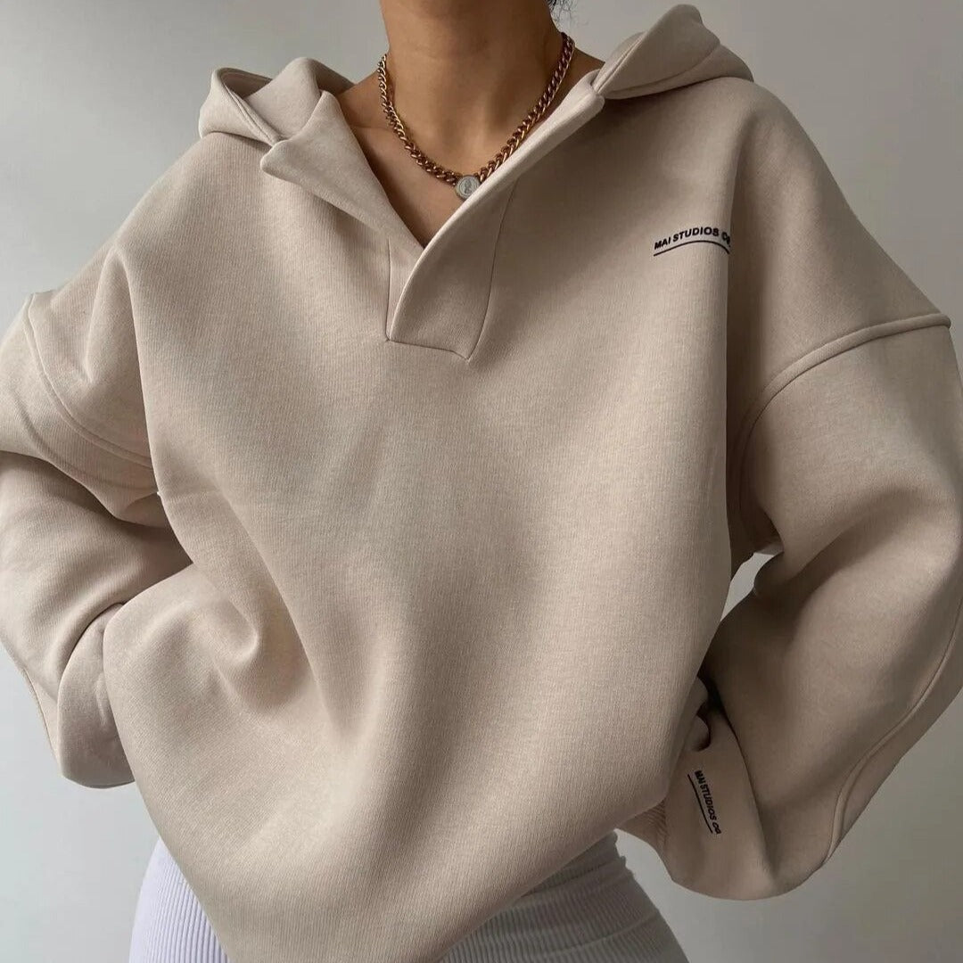 Berthe Lacroix | Oversized Collared Lounge Hoodie - Image 3