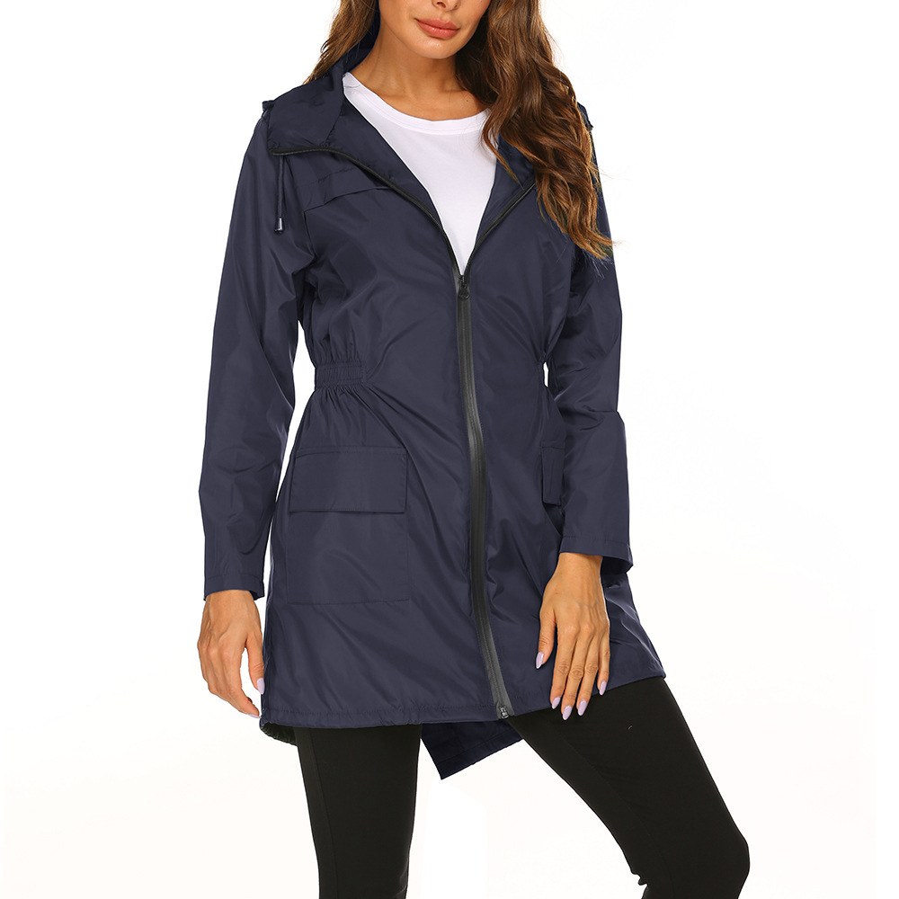 Blanche Joubert | Hooded Rain Jacket with Cinched Waist - Image 1
