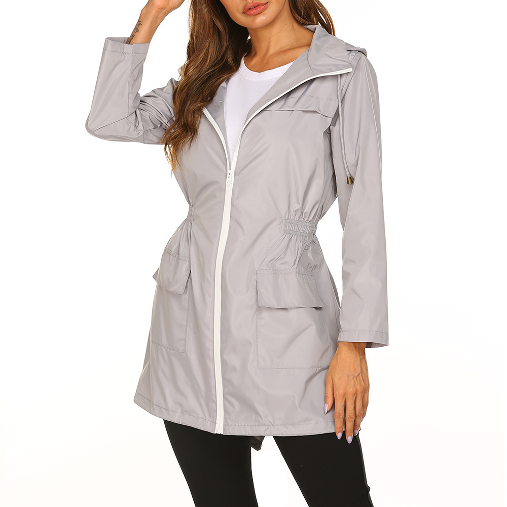 Blanche Joubert | Hooded Rain Jacket with Cinched Waist - Image 4