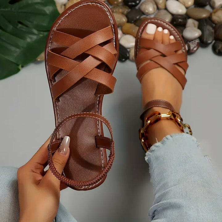 Camille Rambert | Orthopedic Woven Strap Sandals - Image 1