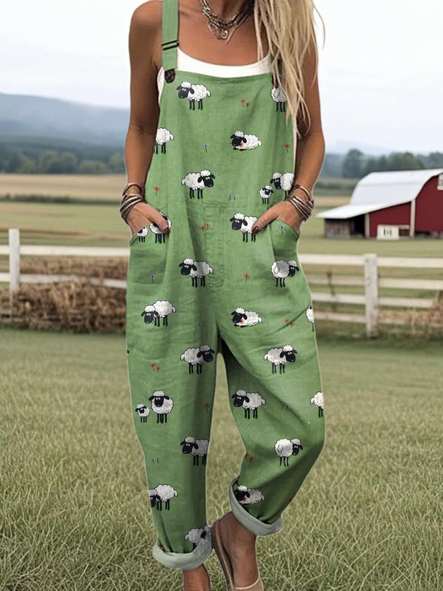 Celia Roubaud | Playful Print Overall Jumpsuit - Image 1