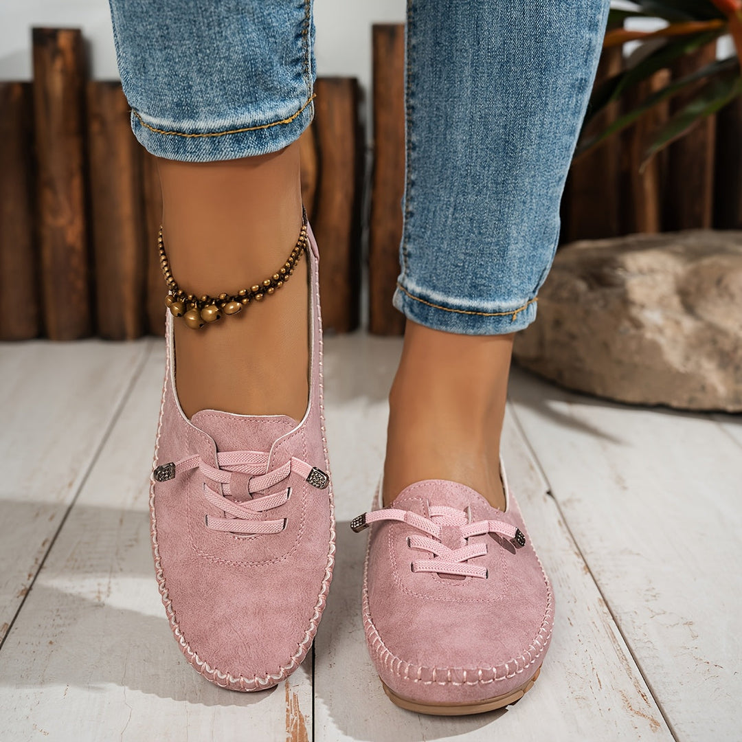 Colette Beaumont | Lace-Up Comfort Moccasin Loafers - Image 11