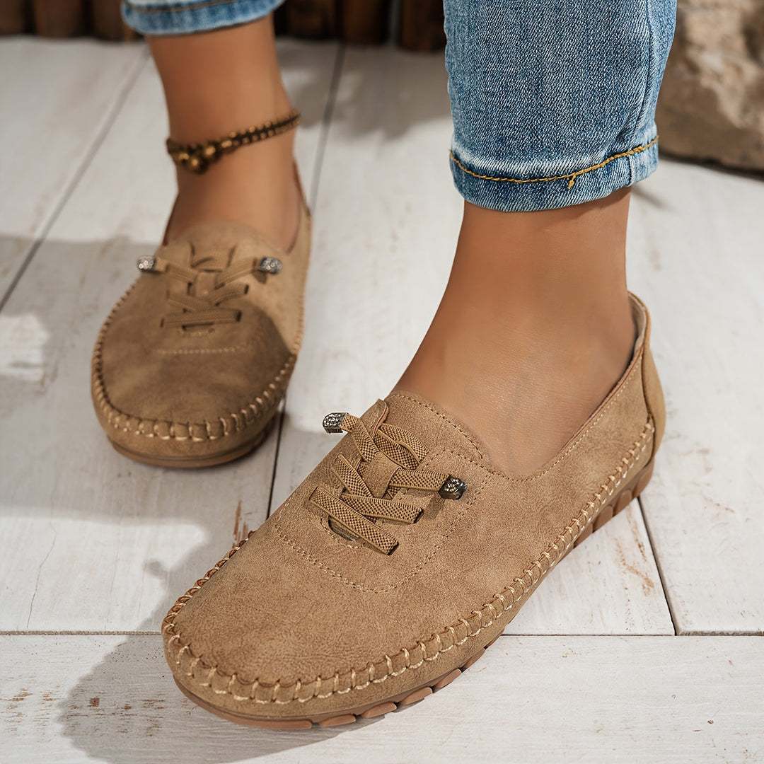 Colette Beaumont | Lace-Up Comfort Moccasin Loafers - Image 12