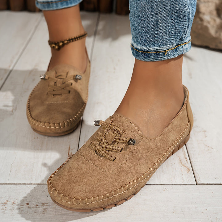 Colette Beaumont | Lace-Up Comfort Moccasin Loafers - Image 12