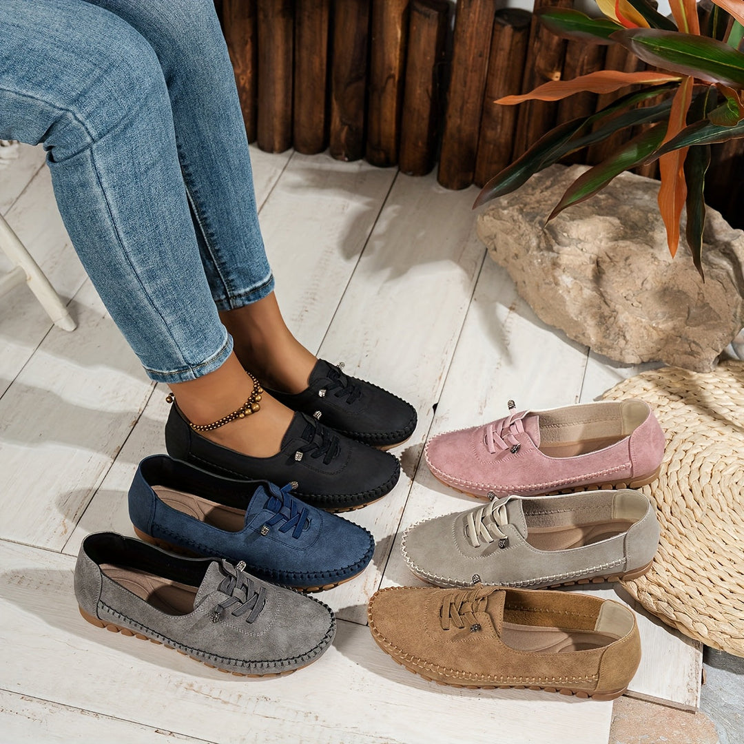 Colette Beaumont | Lace-Up Comfort Moccasin Loafers - Image 5