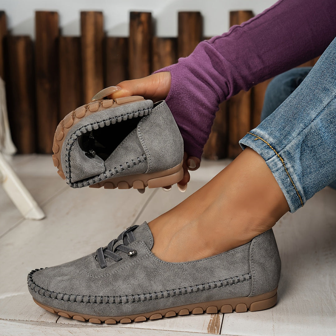 Colette Beaumont | Lace-Up Comfort Moccasin Loafers - Image 6