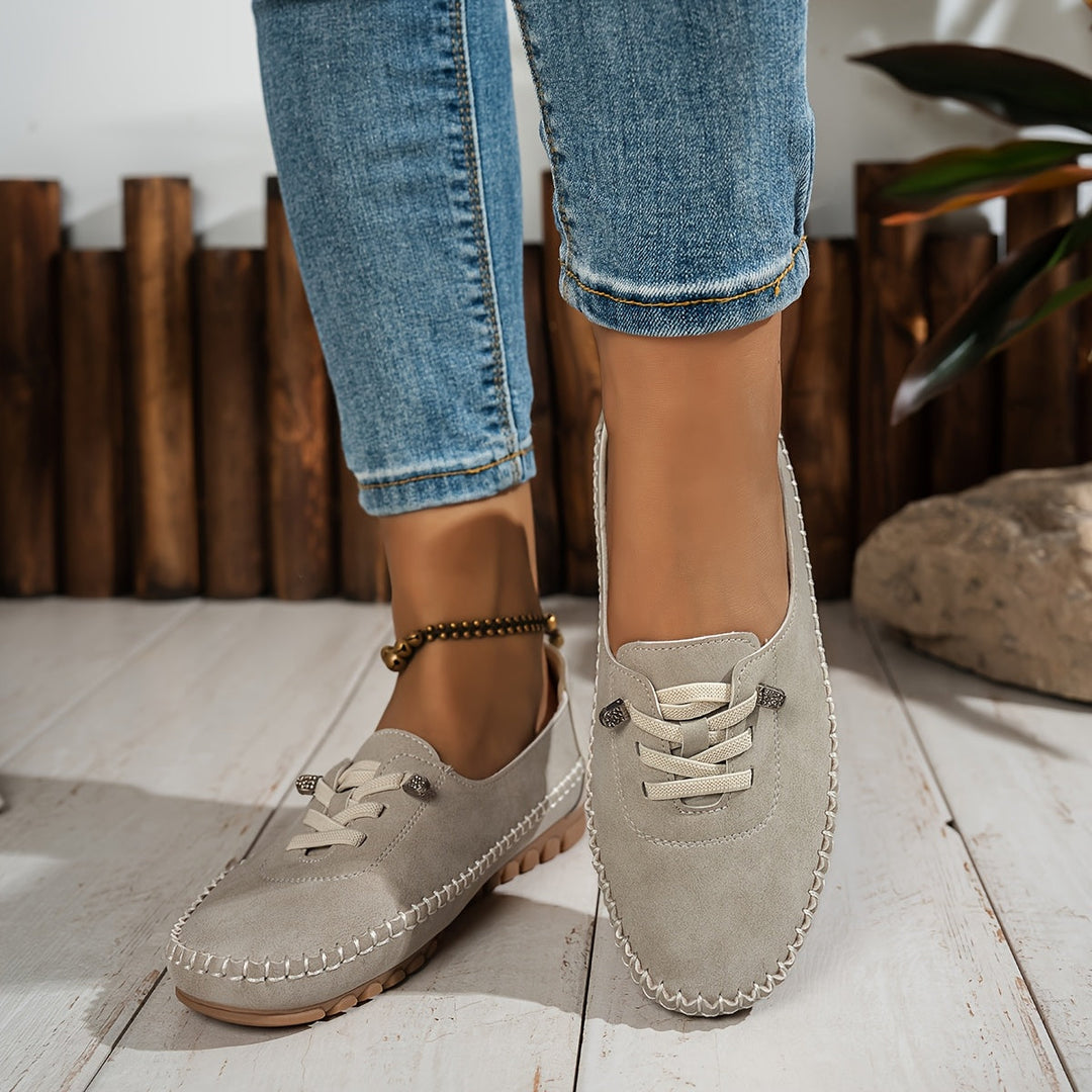 Colette Beaumont | Lace-Up Comfort Moccasin Loafers - Image 8