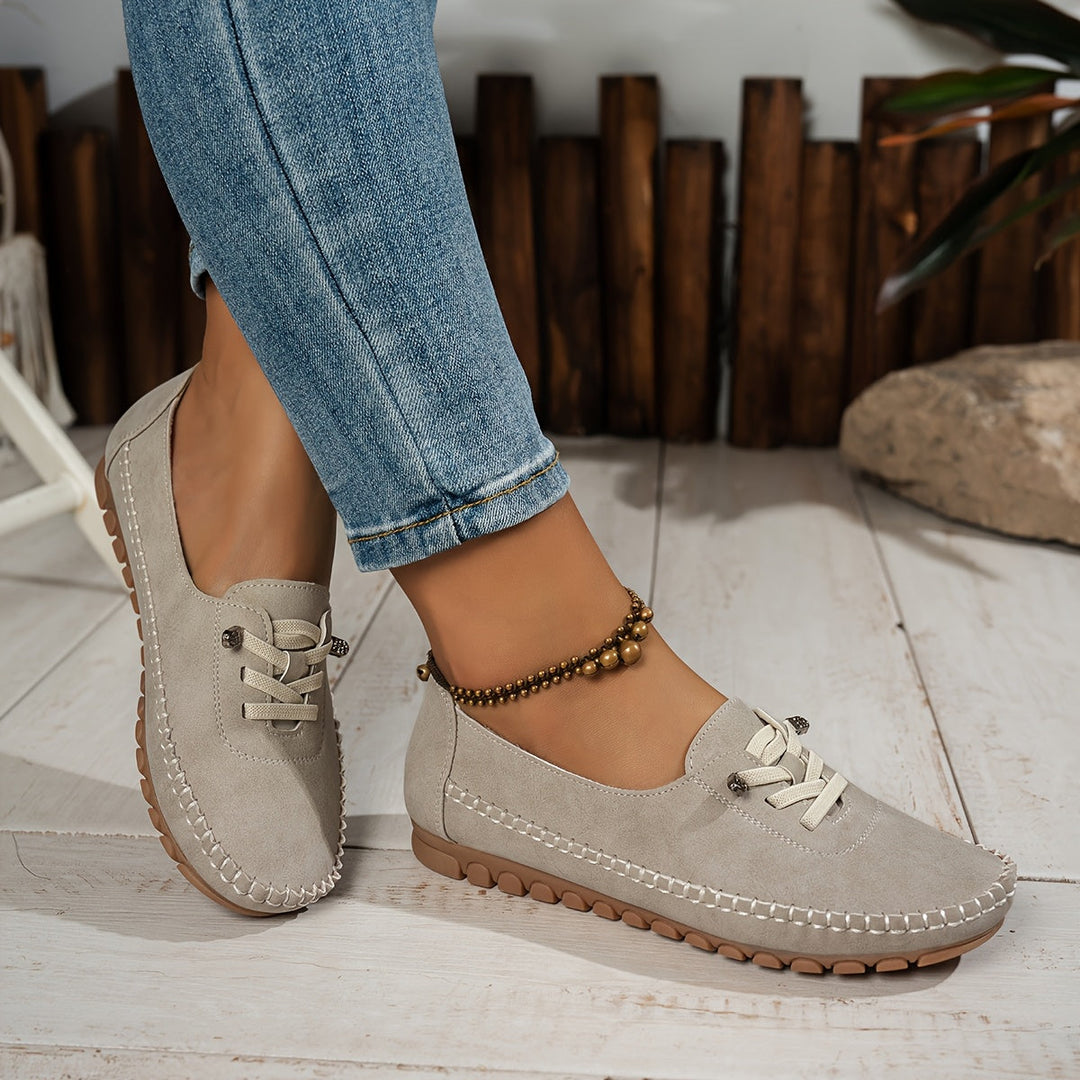 Colette Beaumont | Lace-Up Comfort Moccasin Loafers - Image 9