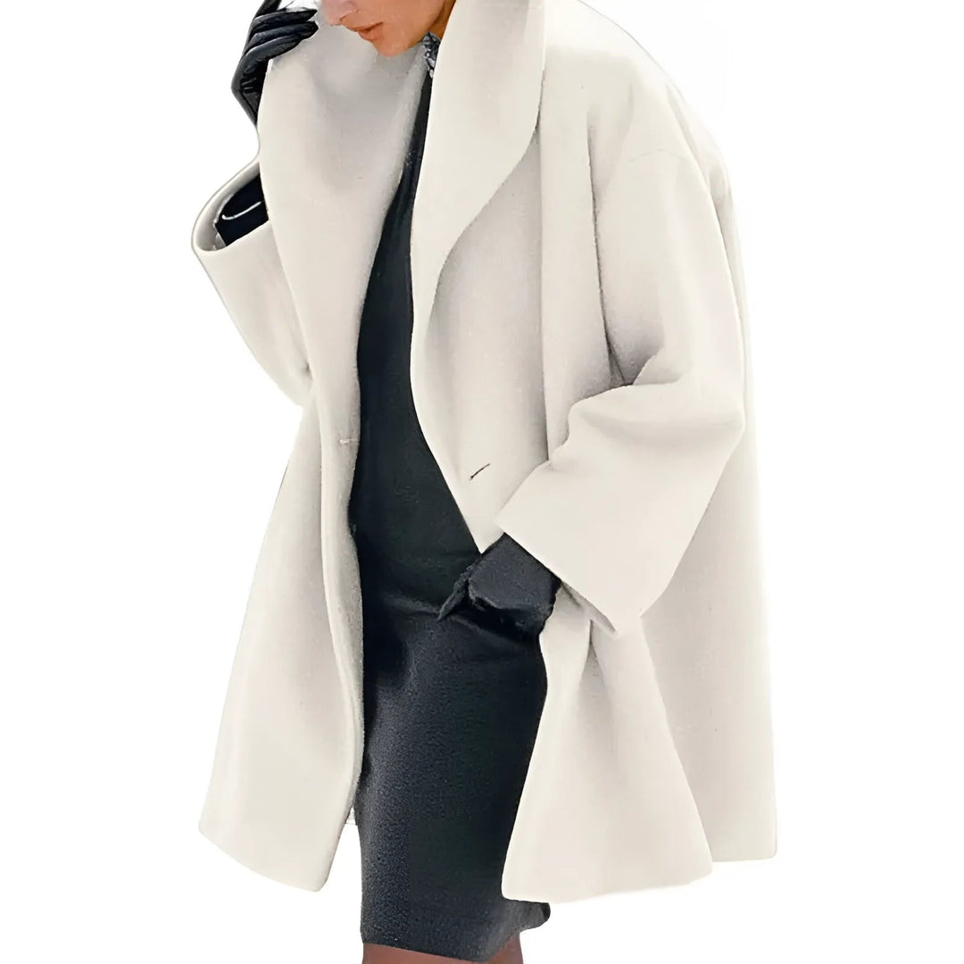 Colette Fontaine | Oversized Shawl Collar Wool Coat - Image 5