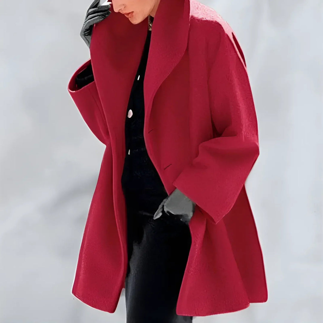 Colette Fontaine | Oversized Shawl Collar Wool Coat - Image 7