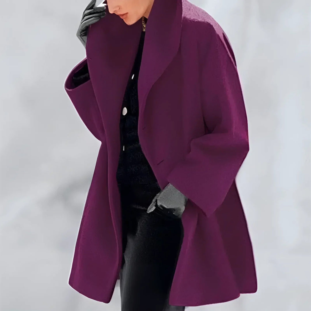 Colette Fontaine | Oversized Shawl Collar Wool Coat - Image 8