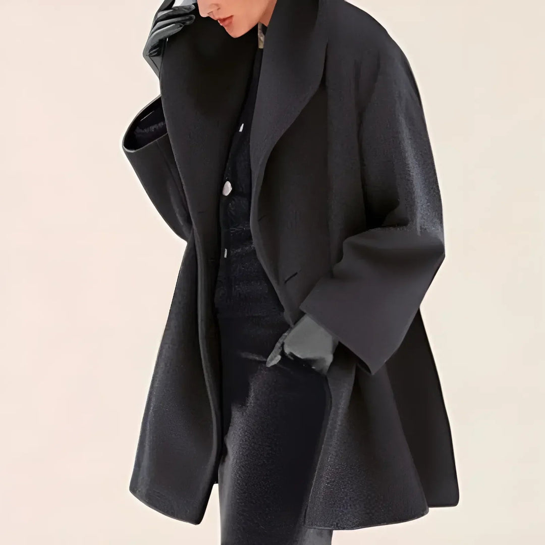 Colette Fontaine | Oversized Shawl Collar Wool Coat - Image 9