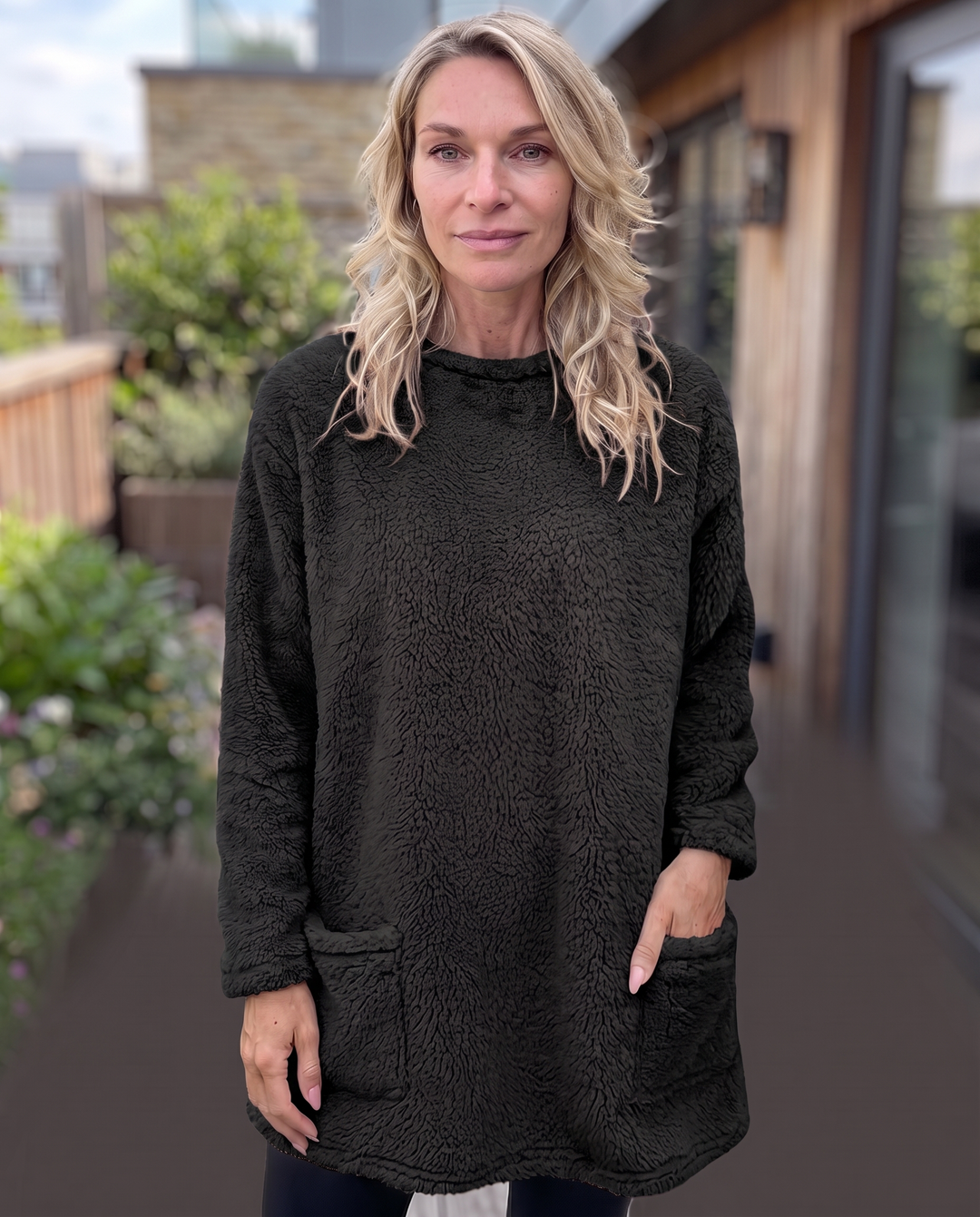 Colette Rambert | Plush Fleece Tunic Sweater - Image 2