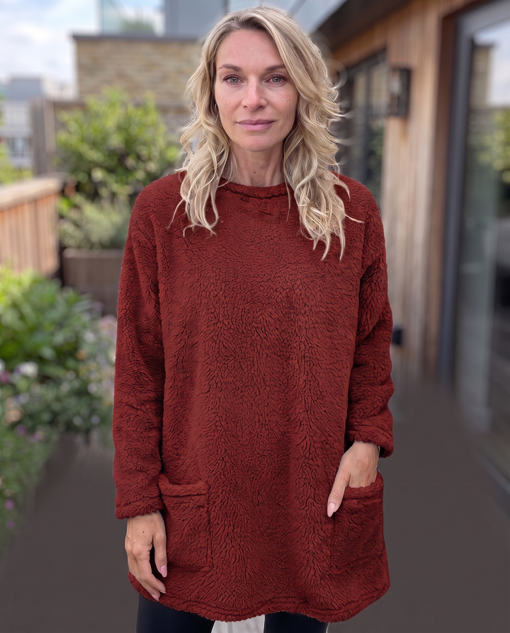 Colette Rambert | Plush Fleece Tunic Sweater - Image 6