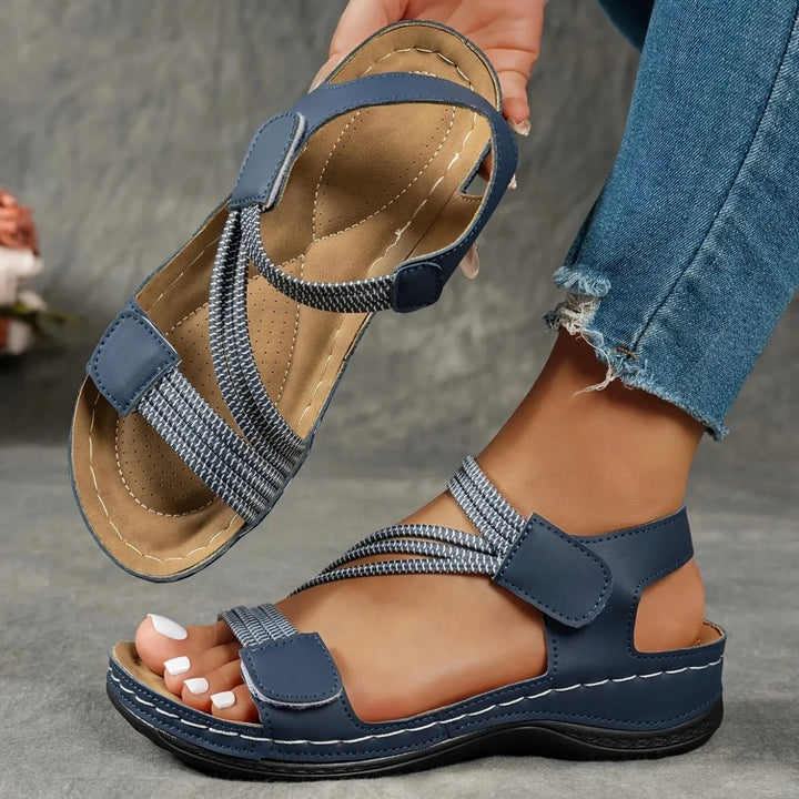 Constance Renouard | Crisscross Strap Comfort Sandals - Image 6
