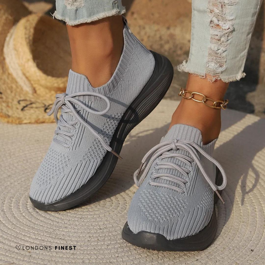 Corentine Auffret | Knit Lace-Up Sneakers - Image 2