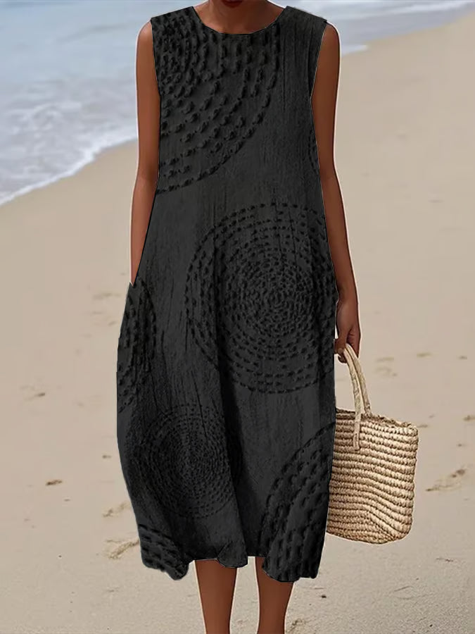 Delphine Auvray | Textured Sleeveless Maxi Dress - Image 2