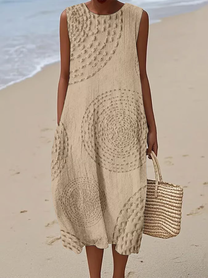 Delphine Auvray | Textured Sleeveless Maxi Dress - Image 5