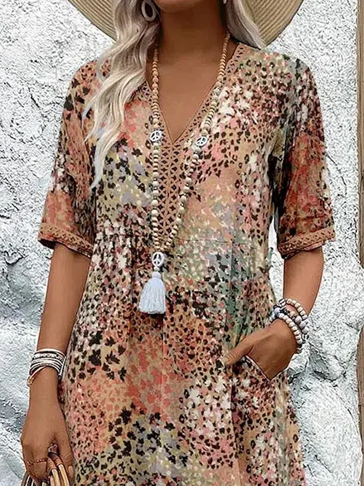 Andrea | Vibrant Midi Dress