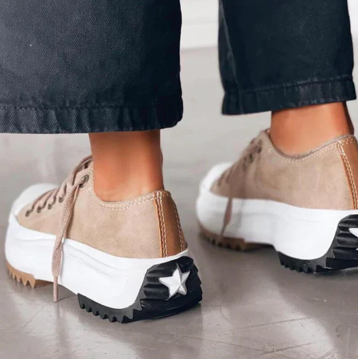 Elisa | Canvas Platform Sneakers – View 2