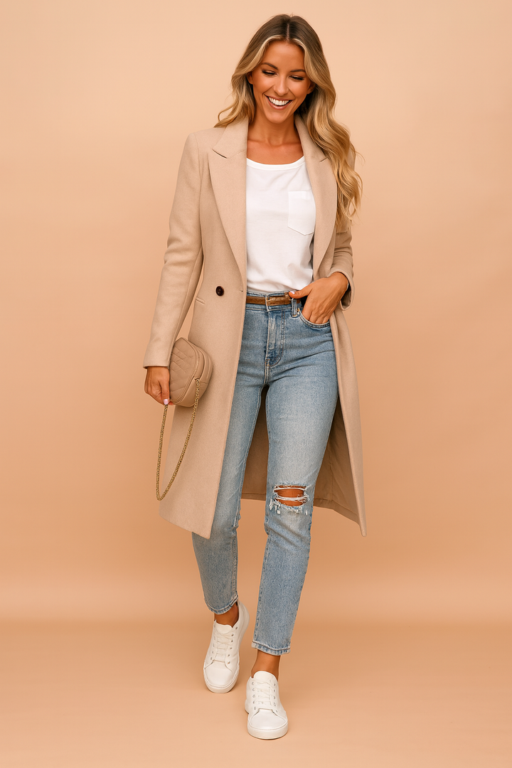 Elodie Marchetti | Double-Breasted Tailored Coat - Image 1