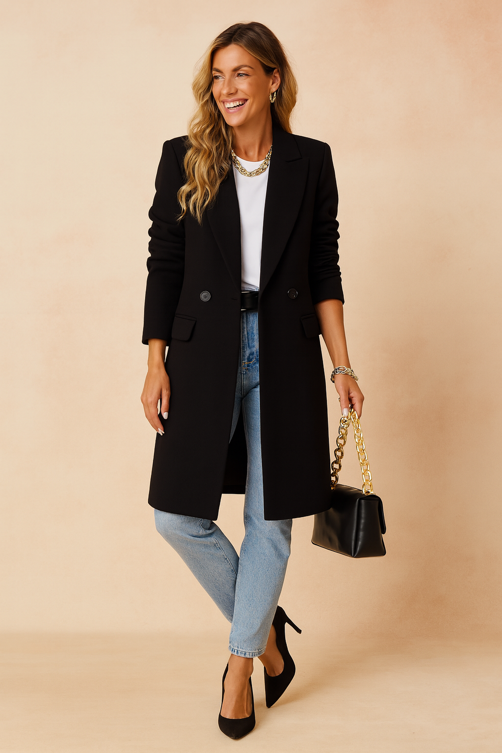 Elodie Marchetti | Double-Breasted Tailored Coat - Image 2