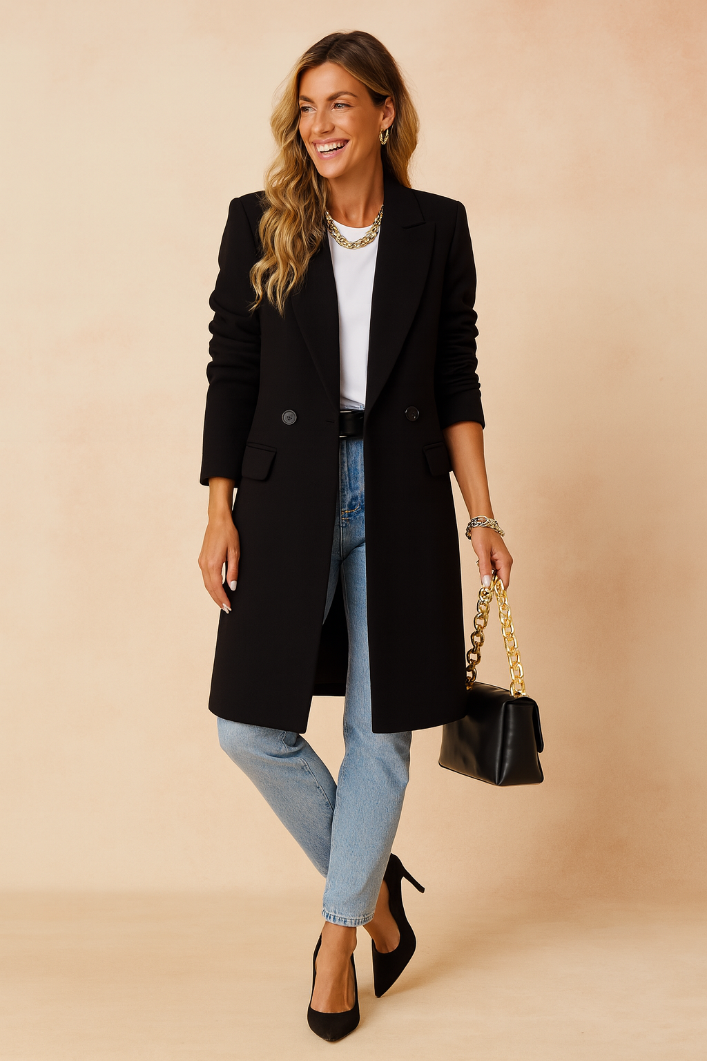 Elodie Marchetti | Double-Breasted Tailored Coat - Image 2